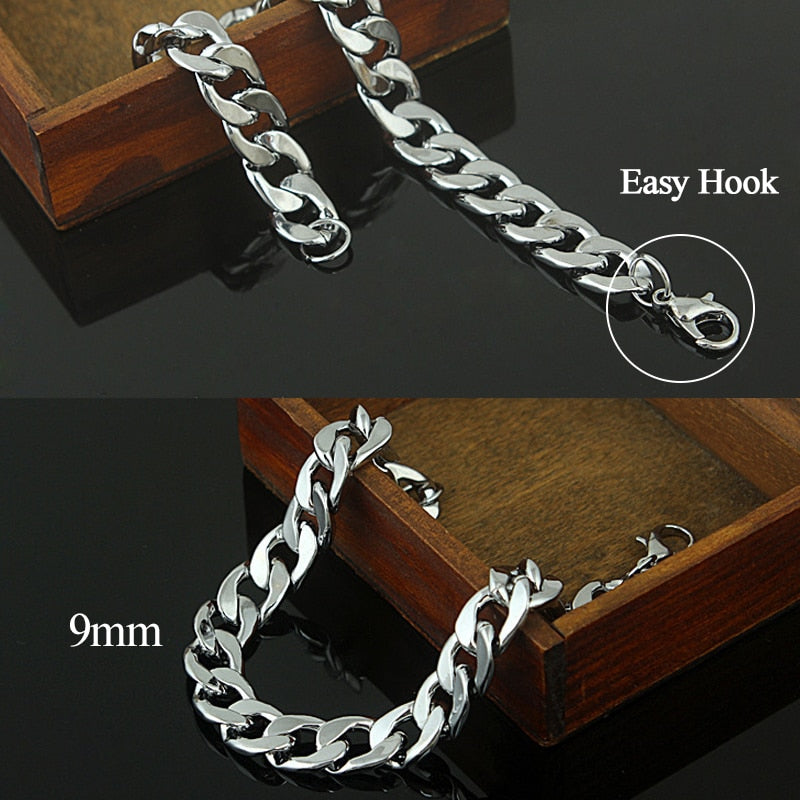 Stainless Steel Cuban Chain Necklaces for Women And Men